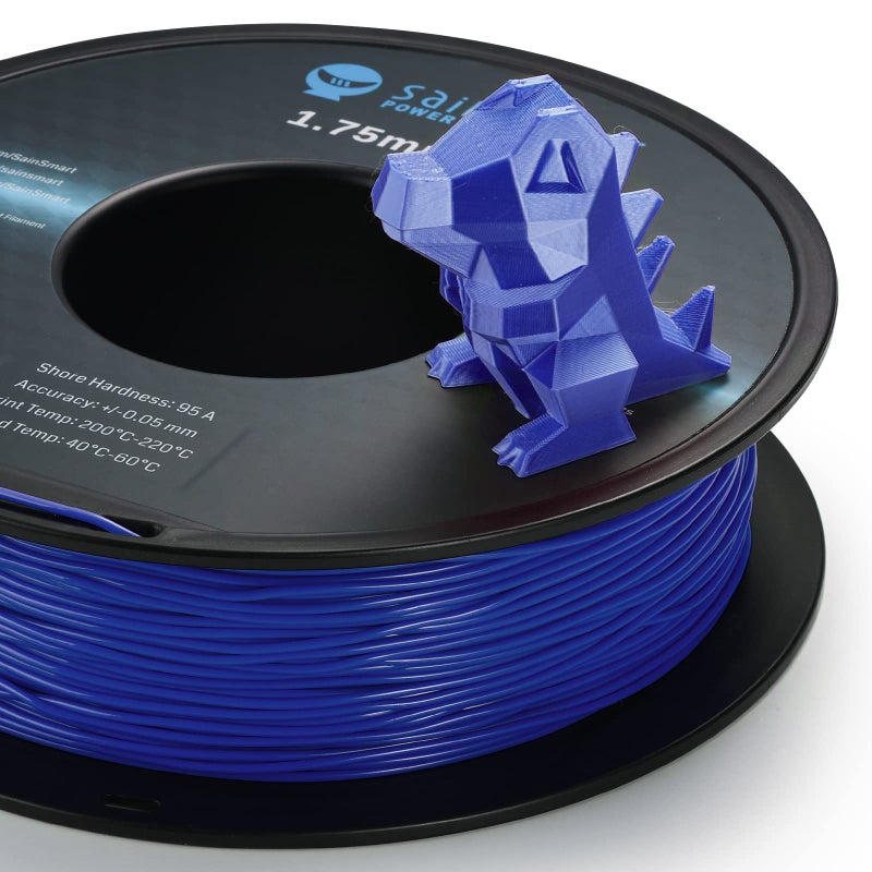 SainSmart 1.75mm Flexible TPU 3D Printer Filament 800g Solid Color, Dimensional Accuracy +/- 0.05 mm (Galaxy Blue) - Image 3